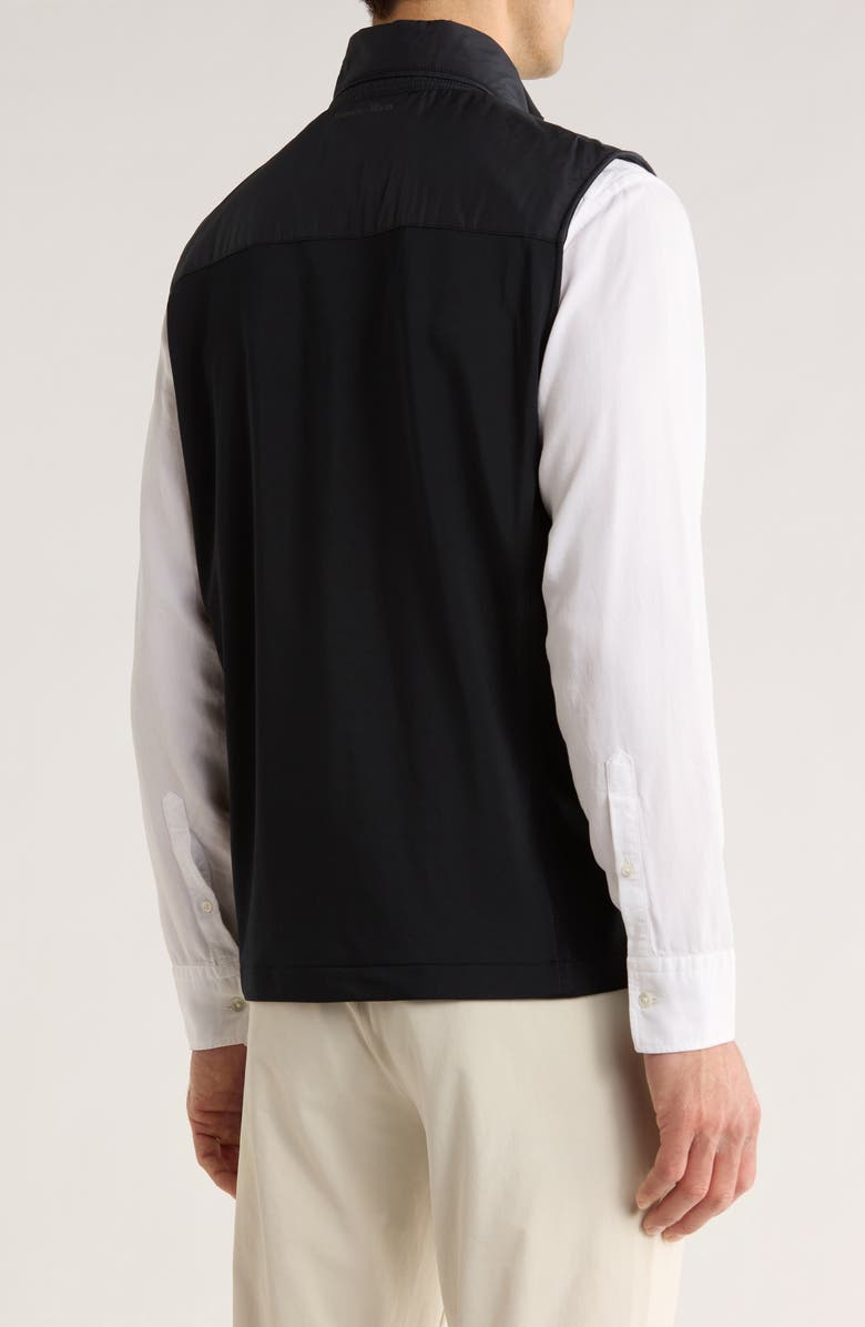 Mizzen+Main Northwood Mixed Media Vest, Alternate, color, Black