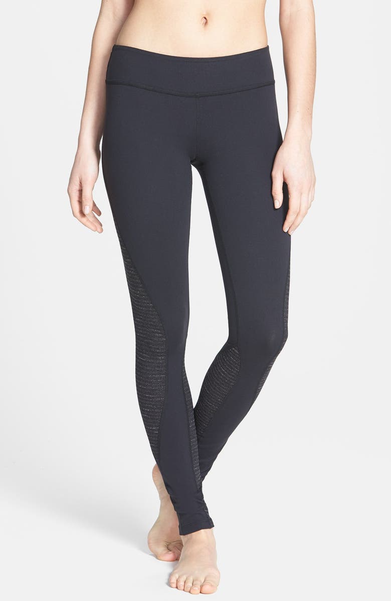 Beyond Yoga Piqué Patch Panel Leggings, Main, color, 