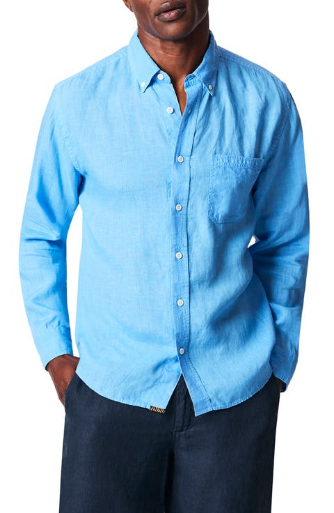 Tuscumbia Standard Fit Linen Button-Down Shirt