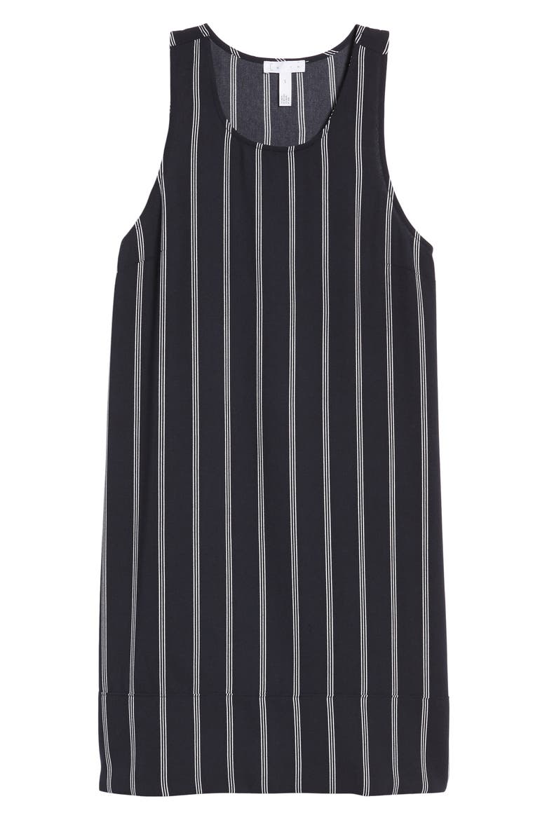 Racerback Shift Dress, Alternate, color, NAVY NIGHT PINSTRIPE
