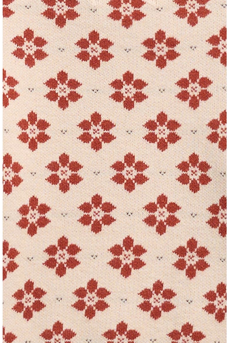 Kids' Shiloh Poinsettia Sweater, Alternate, color, ANTIQUE