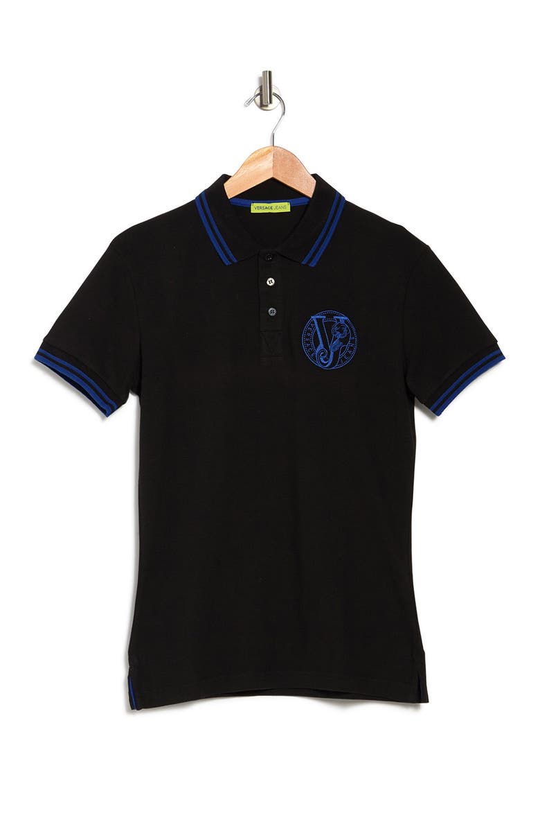Versace Jeans Trim Polo Shirt, Alternate, color,