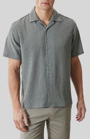 Robert Barakett Kaezor Crepe Camp Shirt