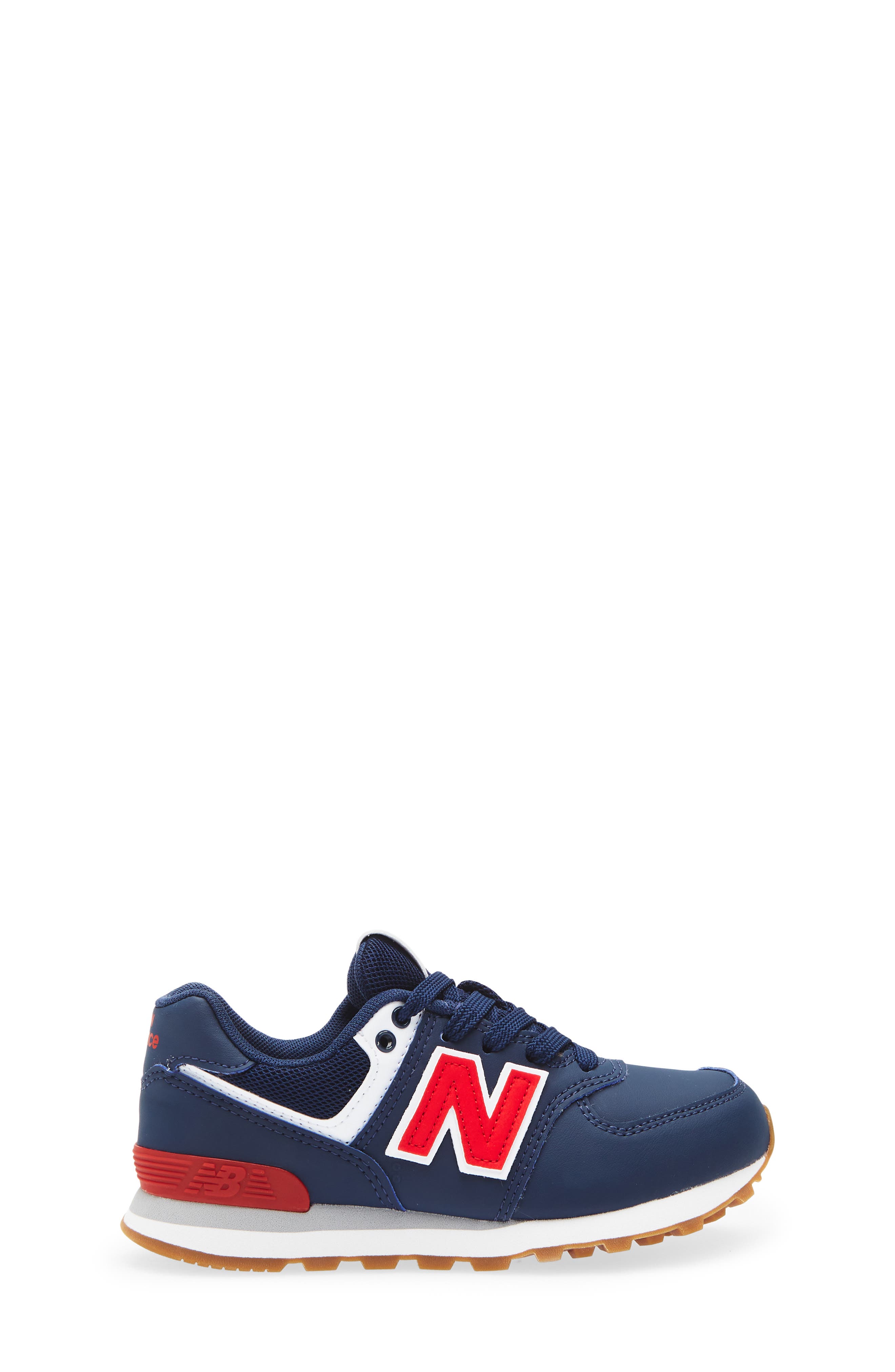 New Balance Kids' 574 Sneaker, Alternate, color, Nb Navy/ Team Red