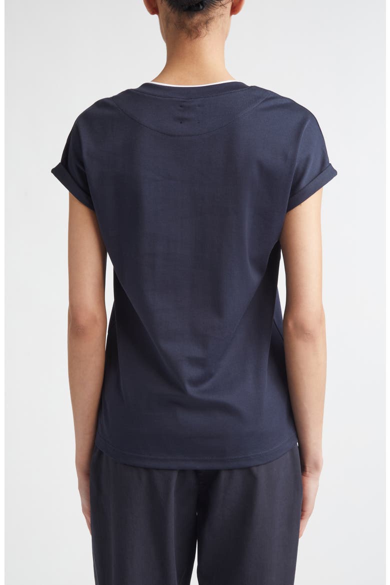 Layered Crewneck T-Shirt, Alternate, color, 11-01 BLUE/WHITE