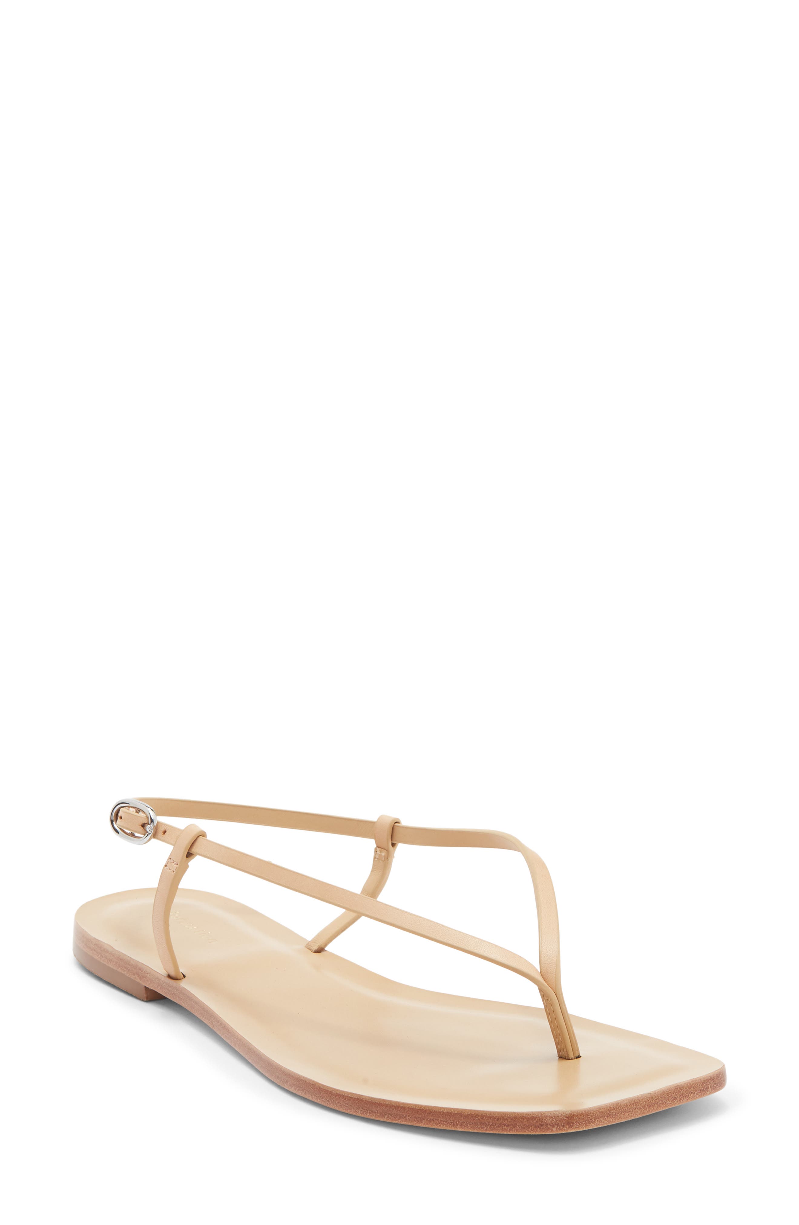 Reformation Vincenza Sandal, Main, color, Porcini Leather