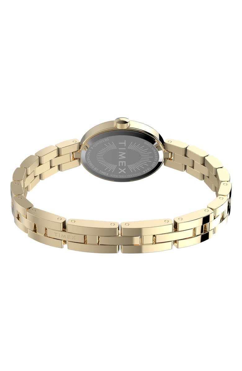 Timex<sup>®</sup> Cavatina Oval Bracelet Watch, 19mm, Alternate, color, White