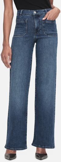Le Slim Palazzo Pocket Wide Leg Jeans