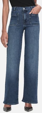 FRAME Le Slim Palazzo Pocket Wide Leg Jeans