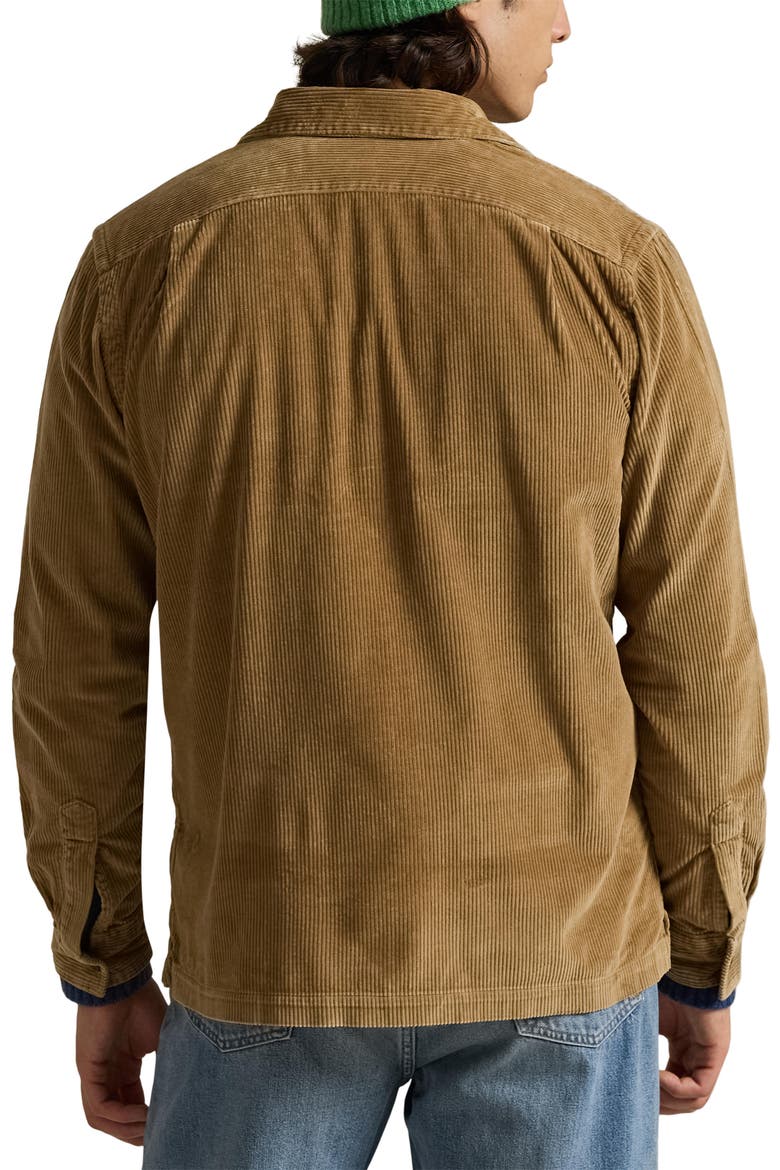 8 Wale Corduroy Shirt Jacket, Alternate, color, GOLDEN BROWN