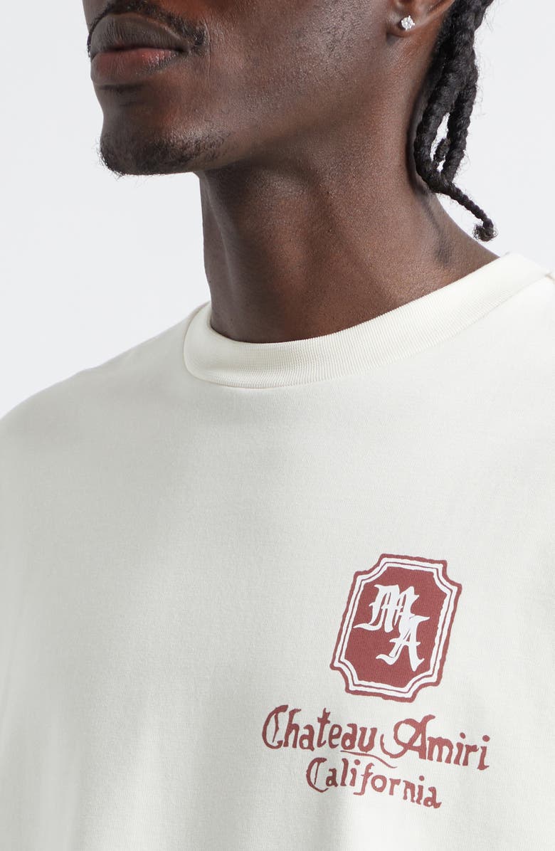 AMIRI MA Chateau Oversize Graphic T-Shirt, Alternate, color, Ivory