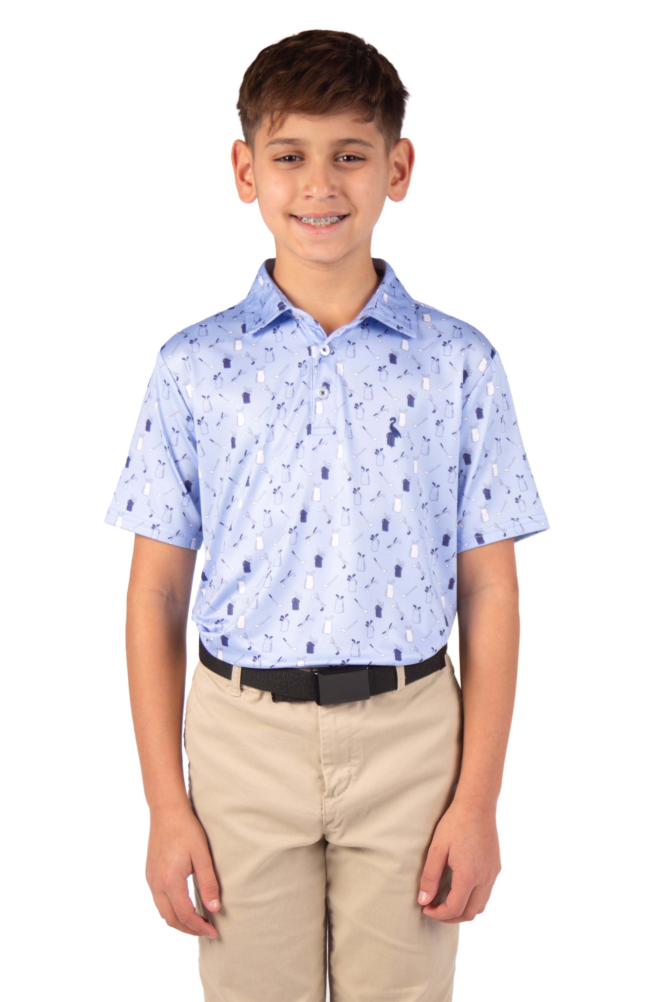 TailorByrd Kids' Golf Gear Performance Polo