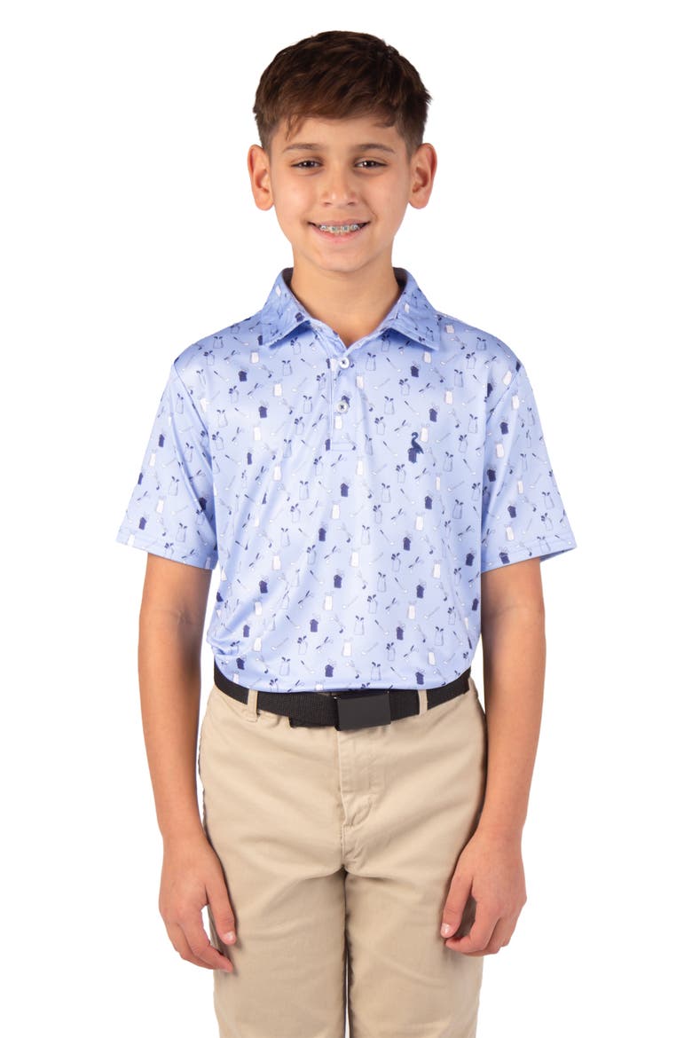 Kids' Golf Gear Performance Polo, Main, color, LIGHT BLUE