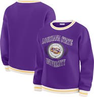 WEAR by Erin Andrews Women's WEAR by Erin Andrews Purple LSU Tigers Seal Sweatshirt