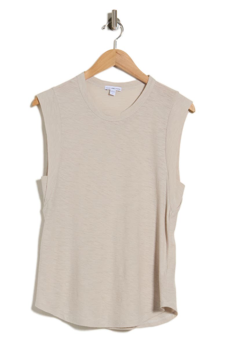 Curved Hem Muscle Tank, Alternate, color, SALT