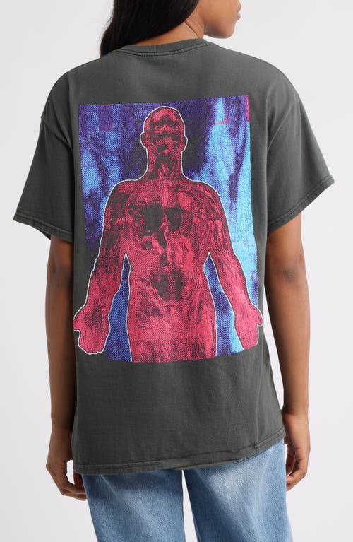 Merch Traffic Nirvana Silver Cotton Graphic T-shirt