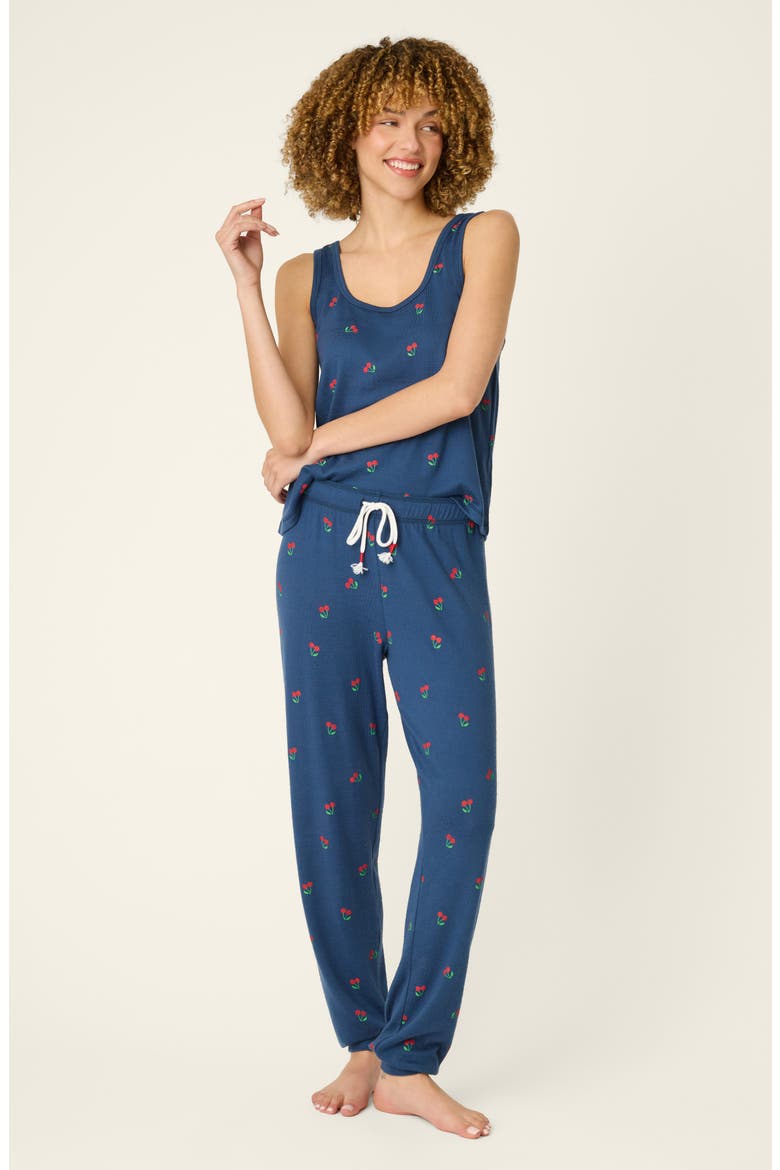 Star Spangled Summer Pajama Pants, Alternate, color, TRUE NAVY