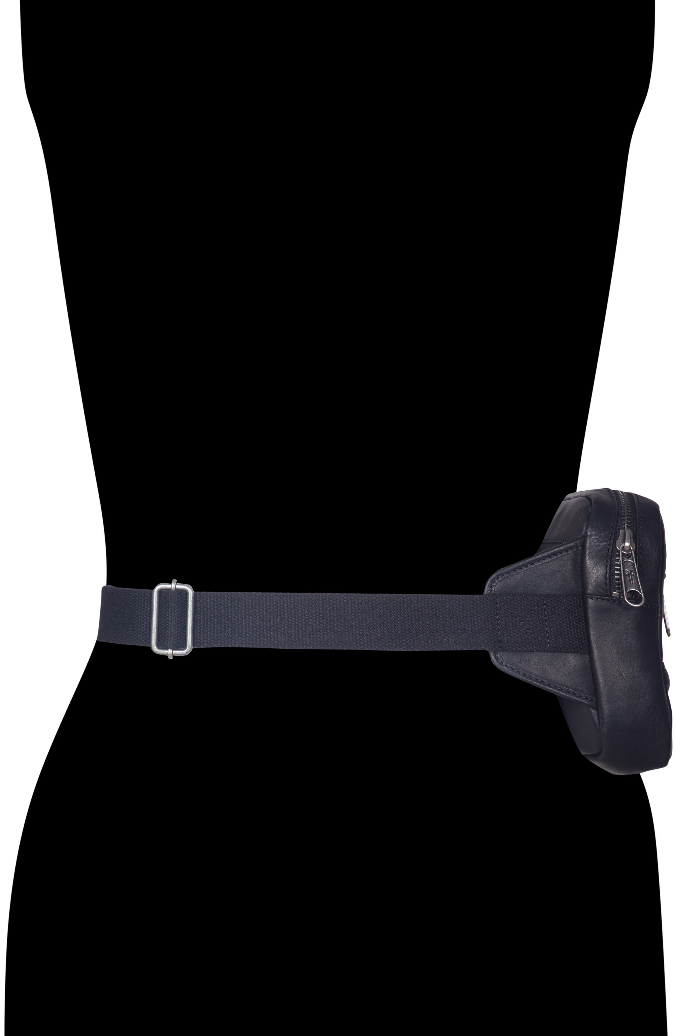 Frye Nash Leather Sling Bag, Alternate, color, Black