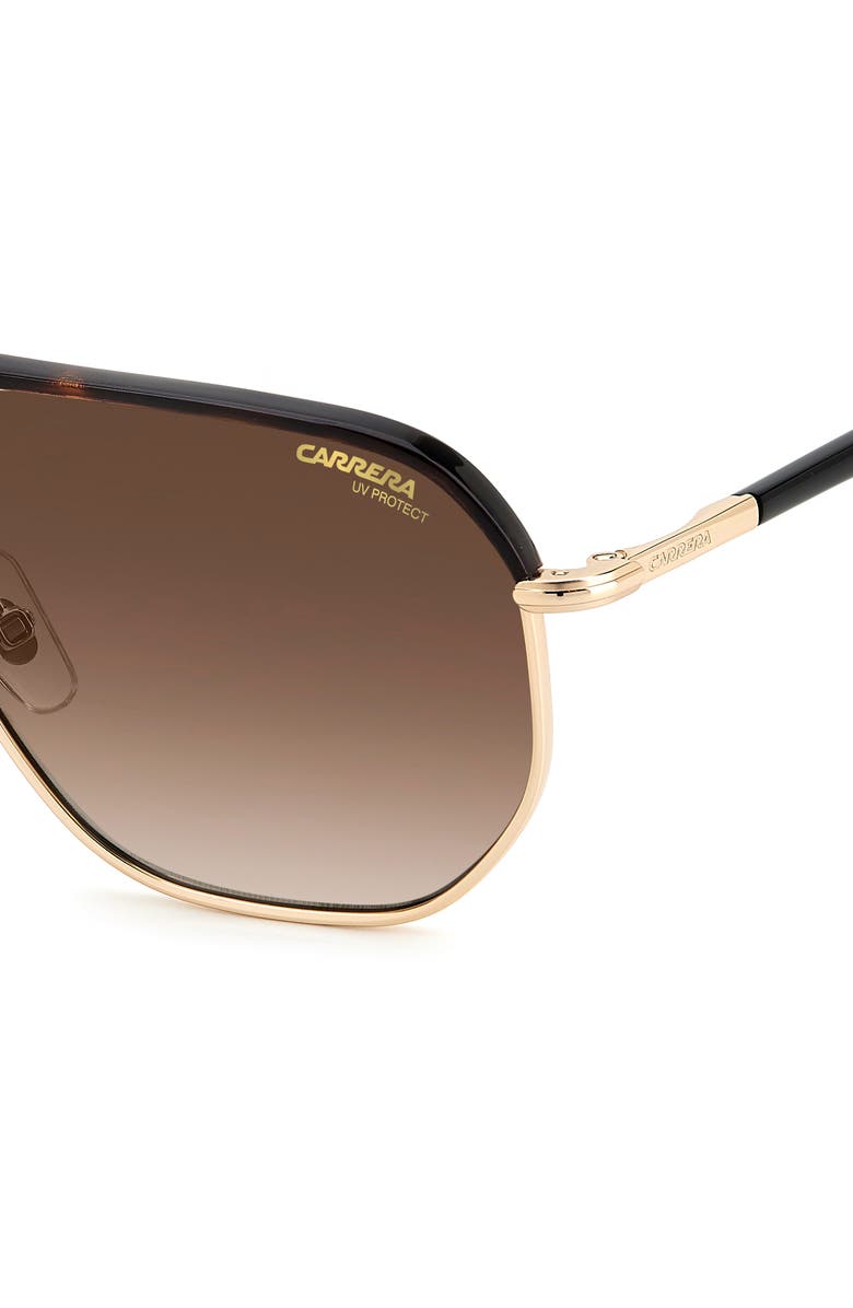 Carrera Eyewear 59mm Aviator Sunglasses, Alternate, color, Gold Havana
