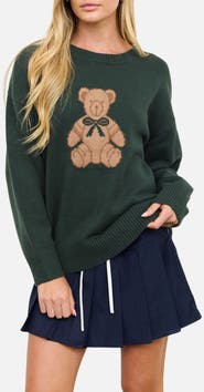 Blu Pepper Teddy Bear Pullover Sweater