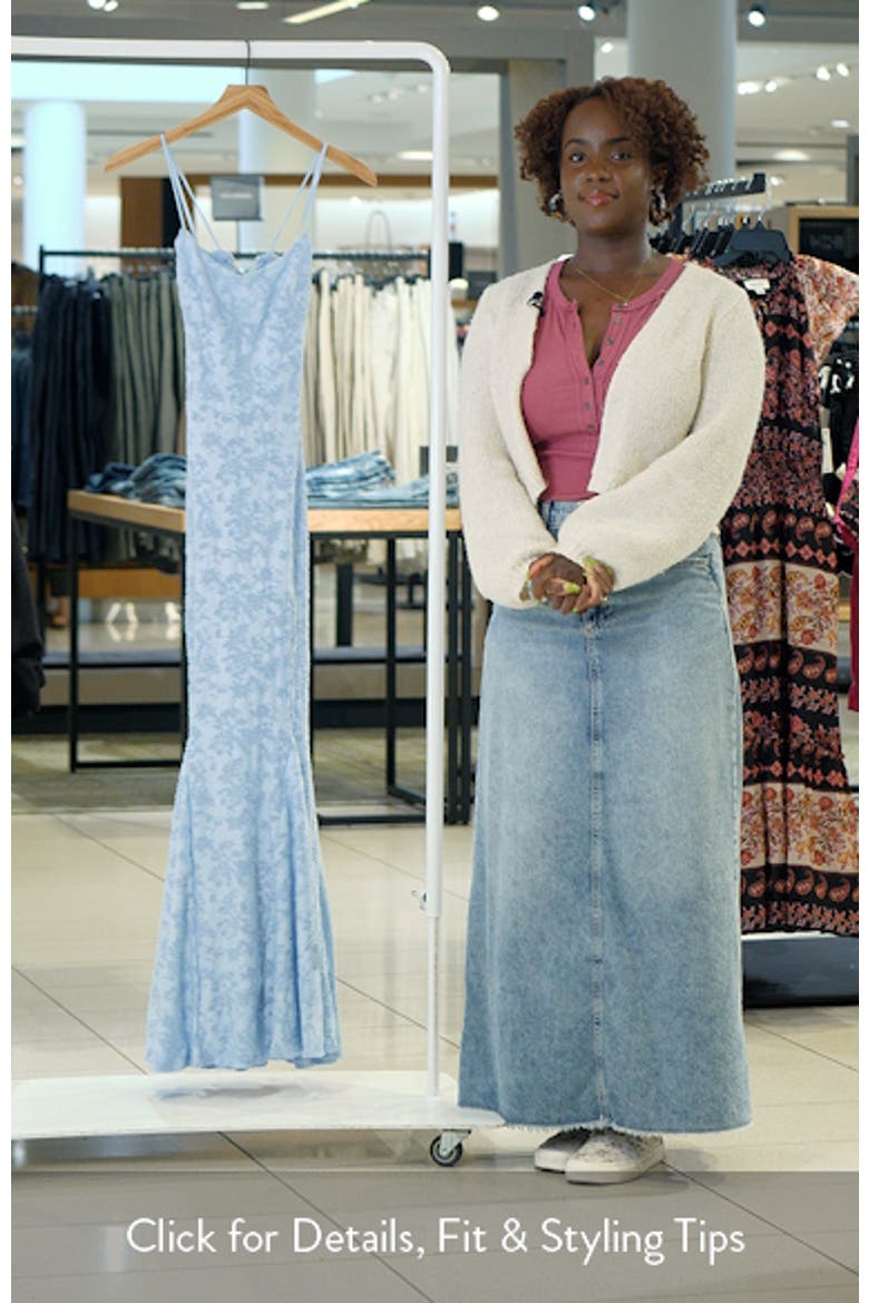 Lara Stretch Lace Back Maxi Dress video