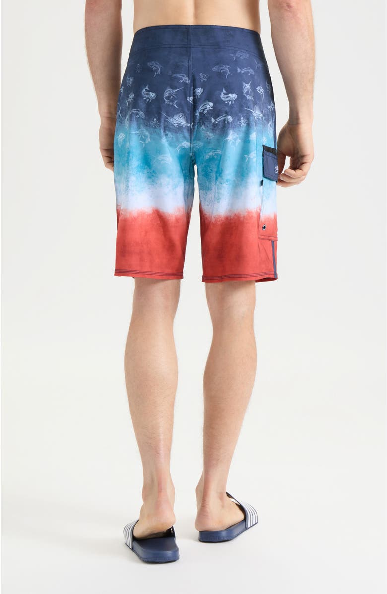 Salt Life Ameritude Boardshorts, Alternate, color, Blue