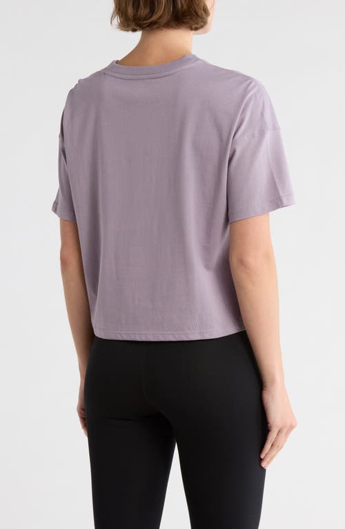 Calvin Klein Performance Puff Print Logo T-shirt In Purple