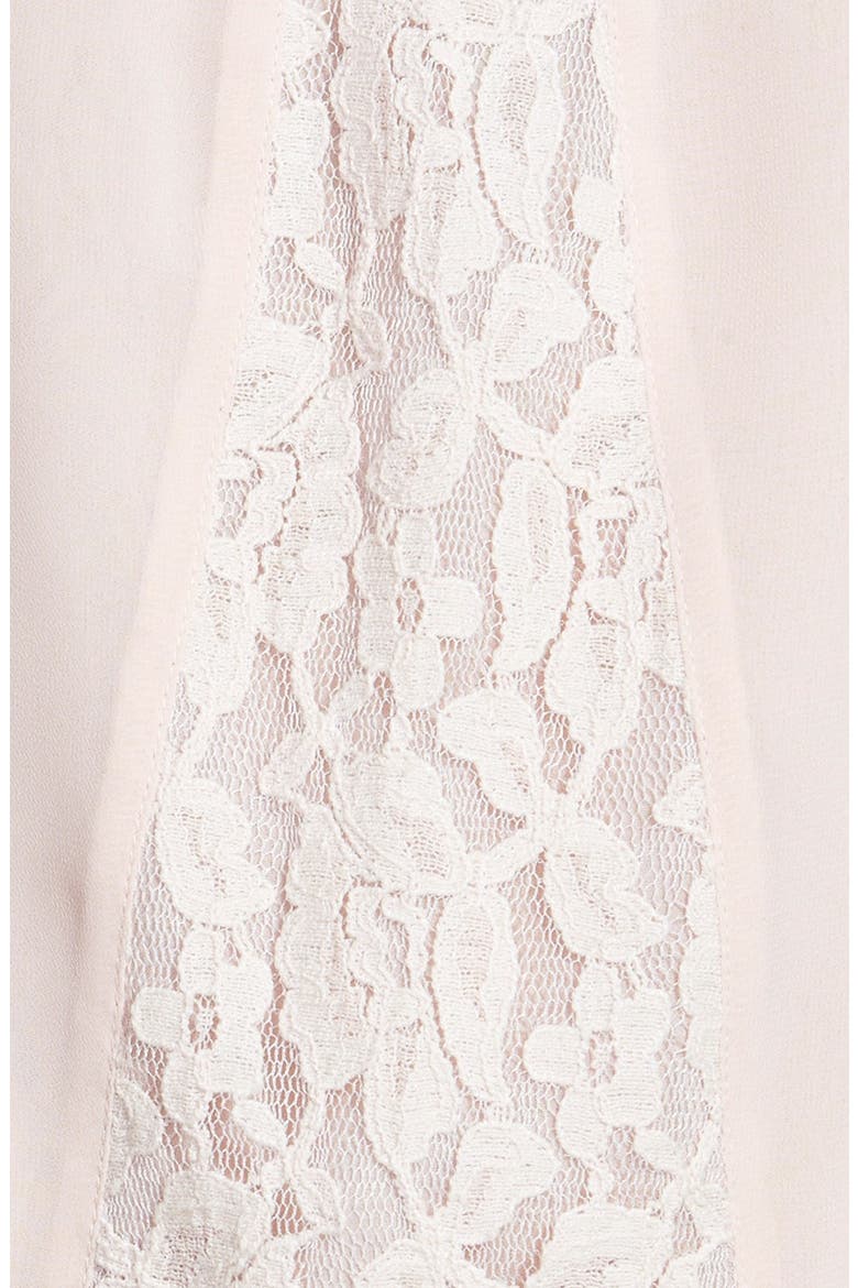 Lace Inset Sheer Camisole, Alternate, color, PINK PEACH