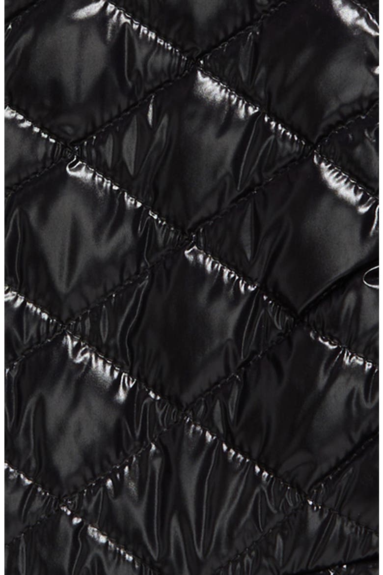 Kids' Barive Diamond Quilted Down Jacket, Alternate, color, BLACK