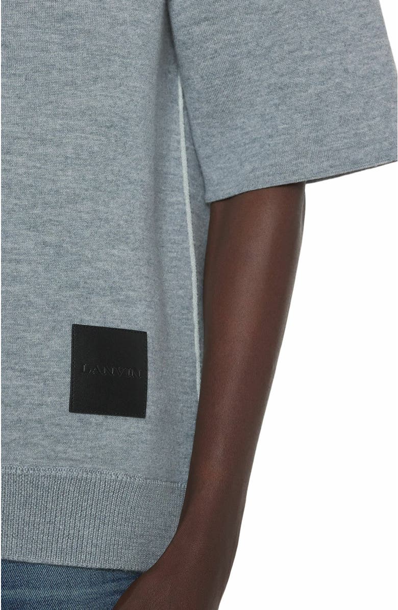 Lanvin Oversized Wool Polo Shirt, Alternate, color, 