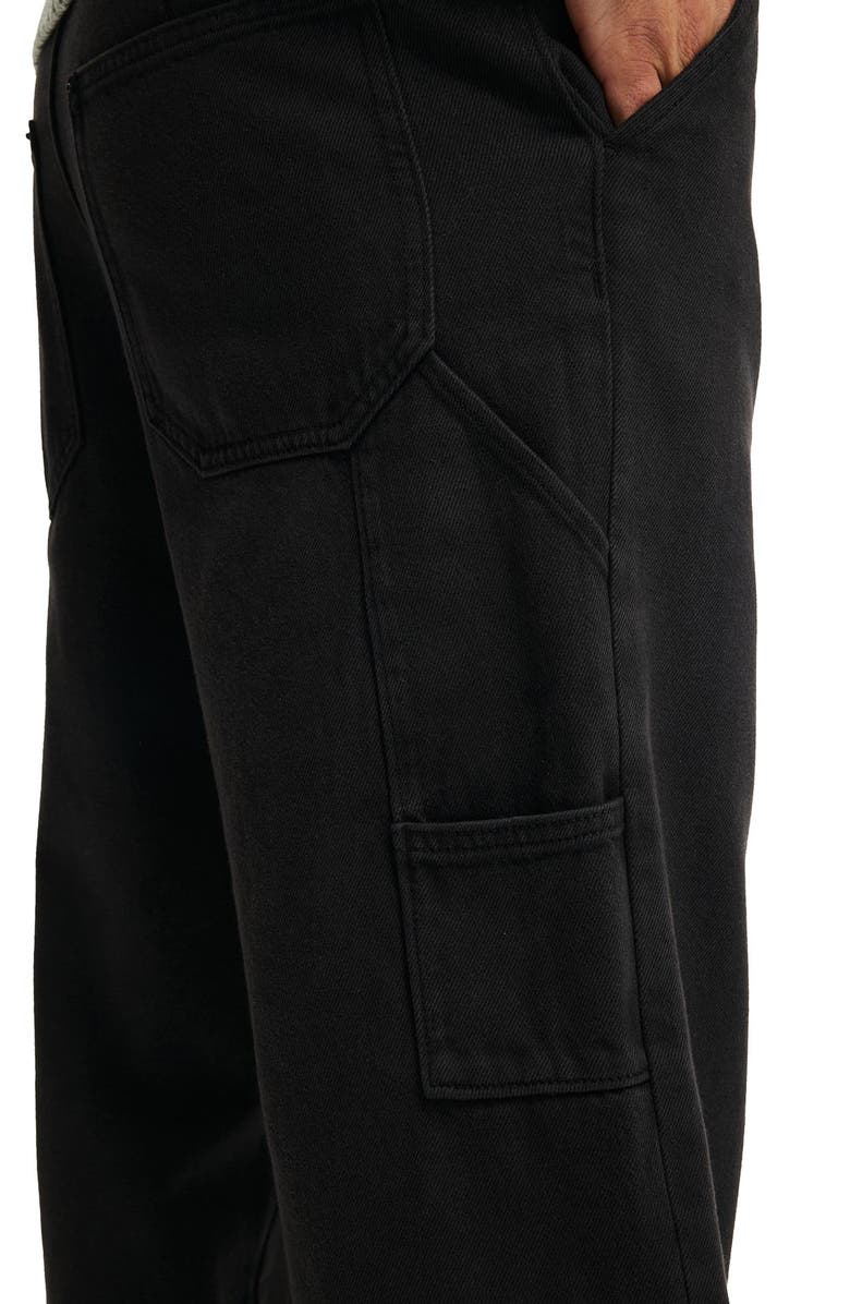 Cotton On Men's Baggy Worker Pant, Alternate, color, Black