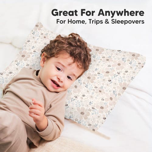 Keababies Printed Toddler Pillowcase 13x18" In Flora Vale