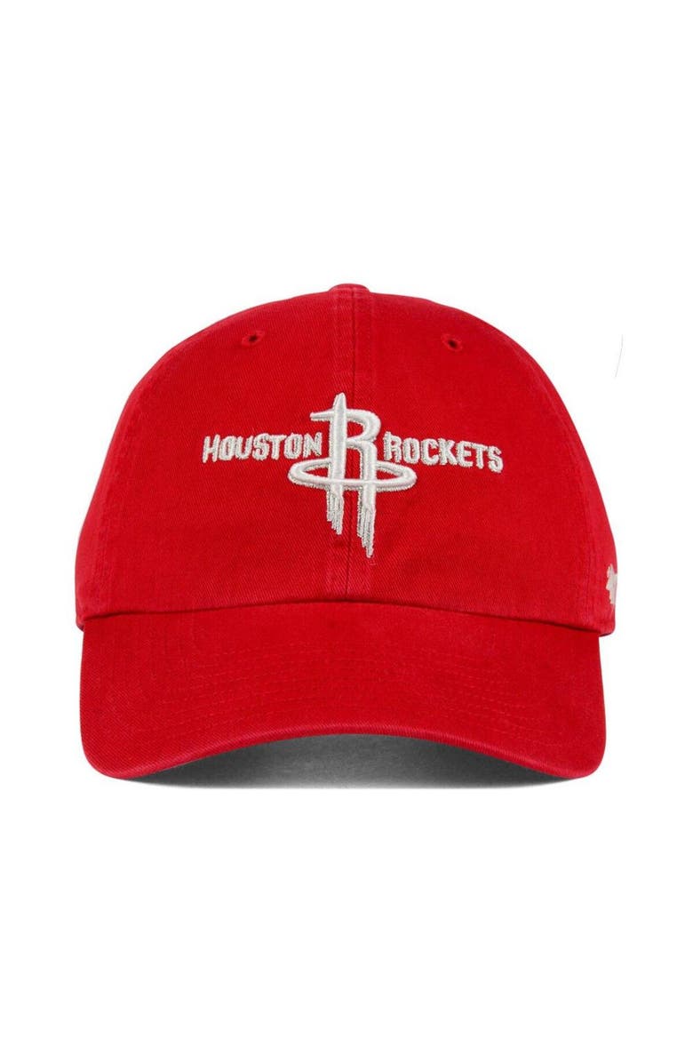 '47 Men's '47 Red Houston Rockets Team Logo Clean Up Adjustable Hat, Alternate, color, 