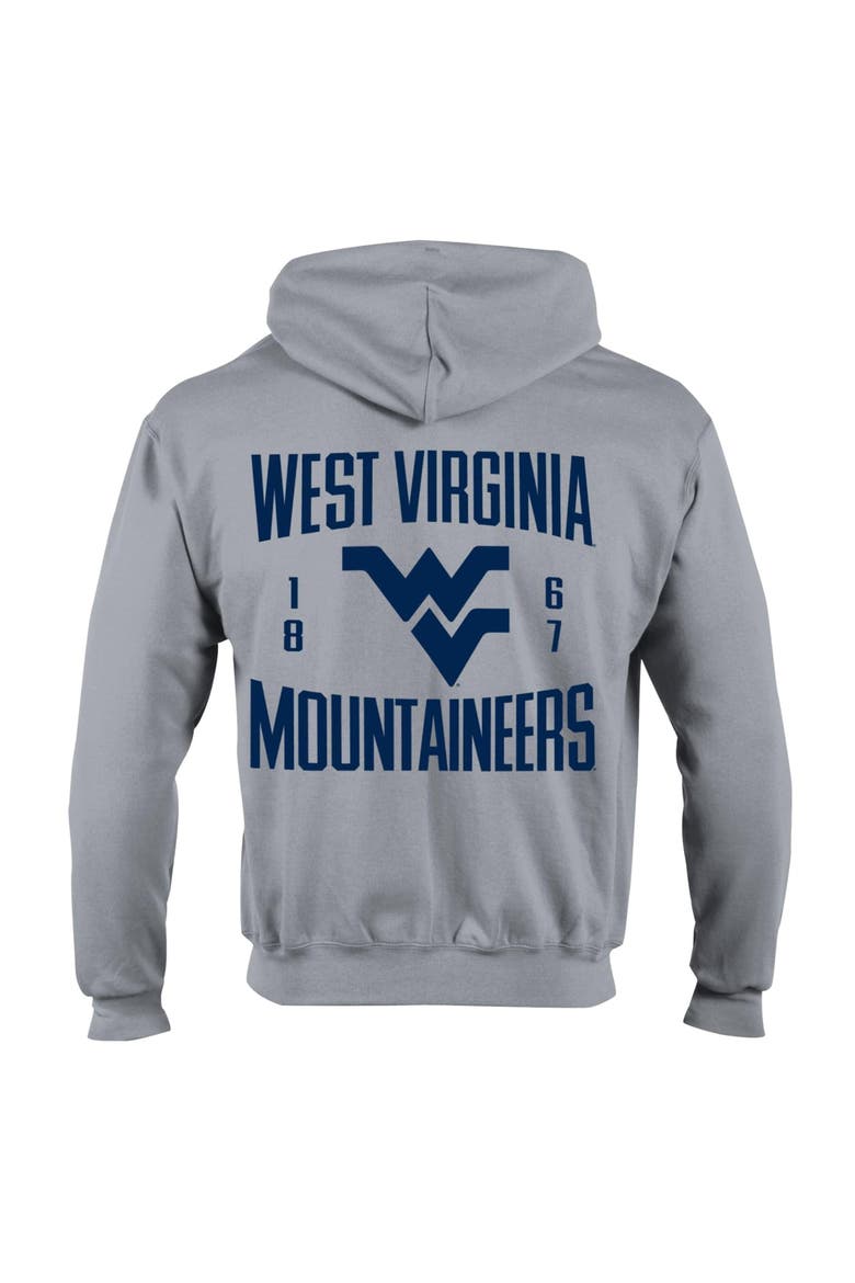 Men's Champion  Heather Gray West Virginia Mountaineers Varsity Powerblend Full-Zip Fleece Hoodie, Alternate, color, Heather Gray
