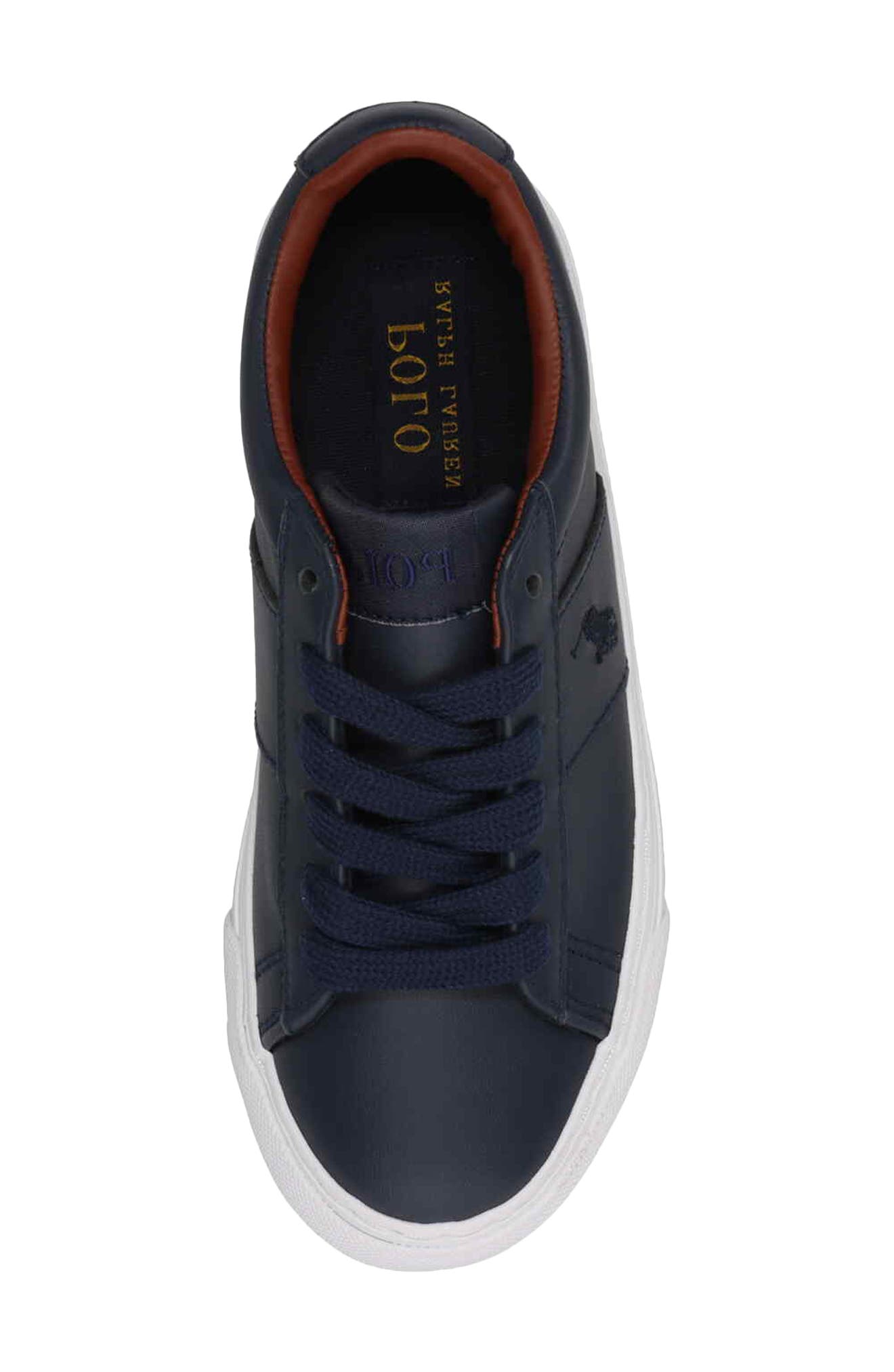Polo Ralph Lauren Kids' Sayer Low Top Sneaker, Alternate, color, Navy