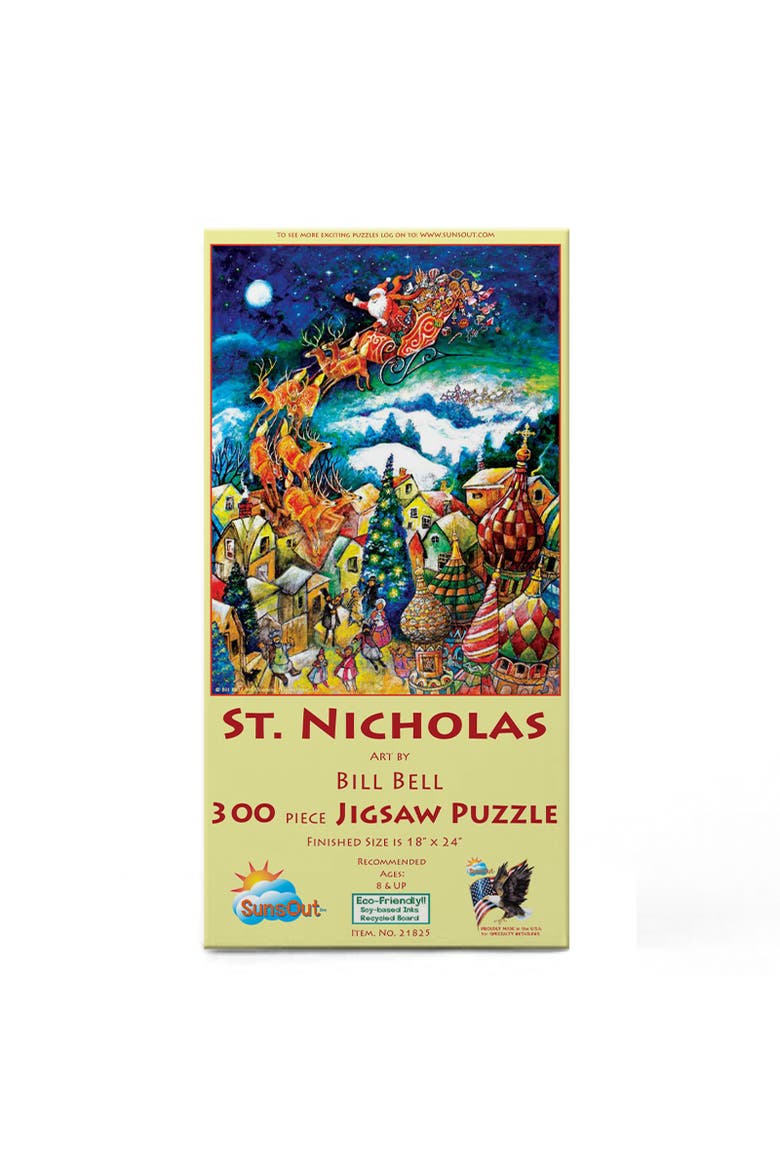 St. Nicholas 300 piece Jigsaw Puzzle for Adults, Alternate, color, Multicolor