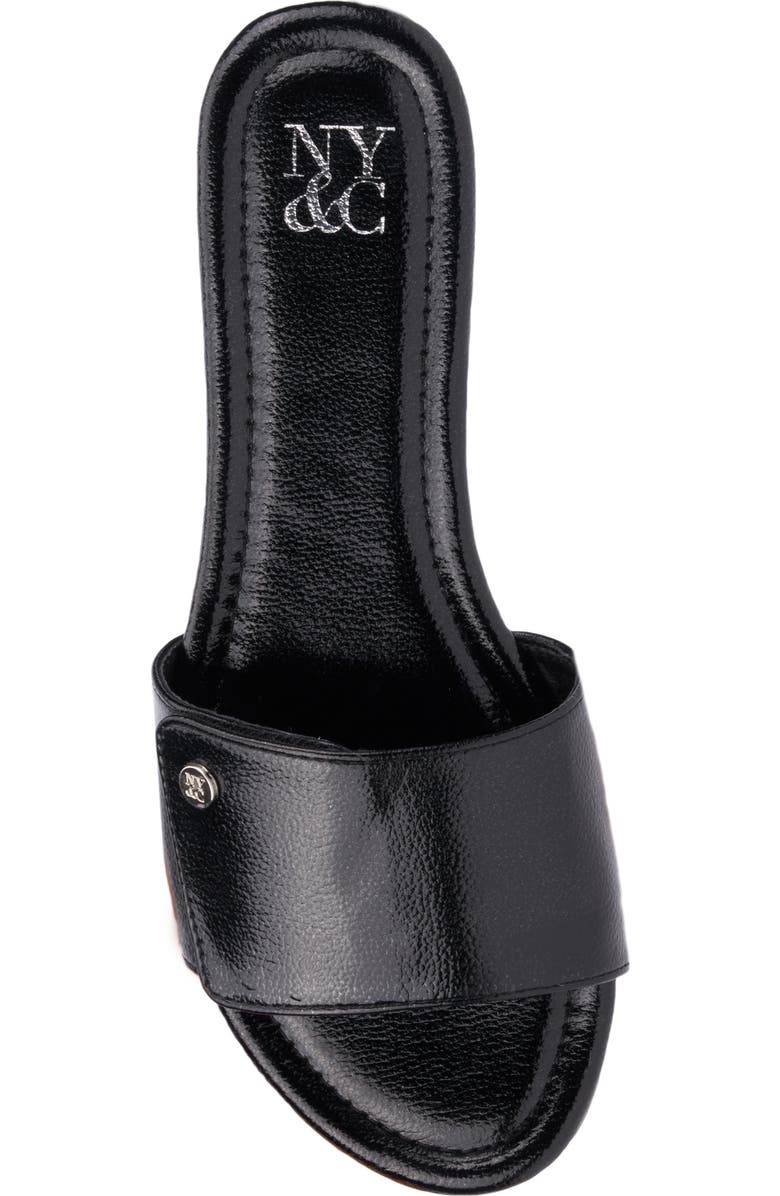 NEW YORK AND COMPANY Adelle Slide Sandal, Alternate, color, Black