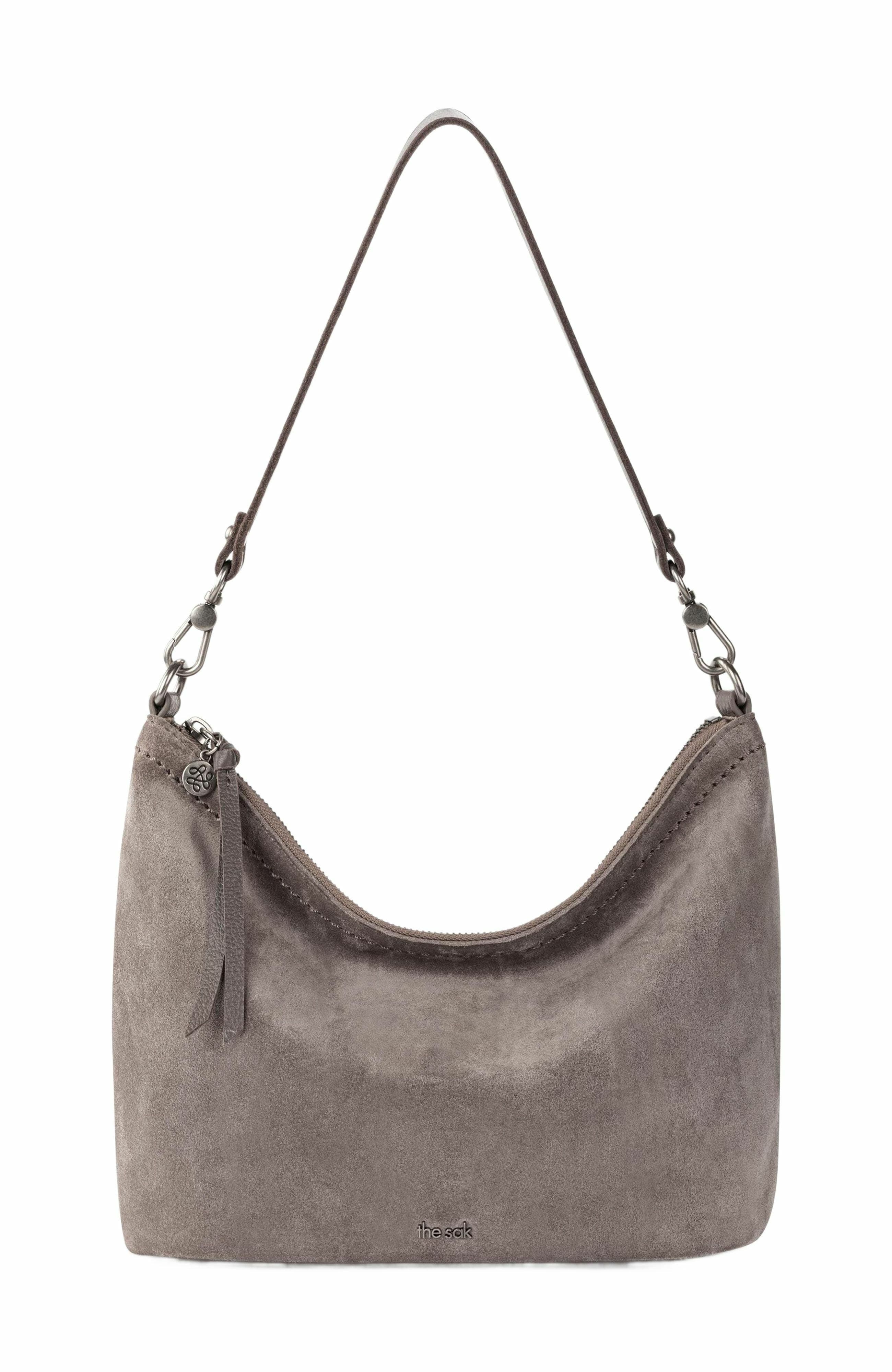 The Sak Jasmine Small Hobo, Main, color, Mushroom Suede