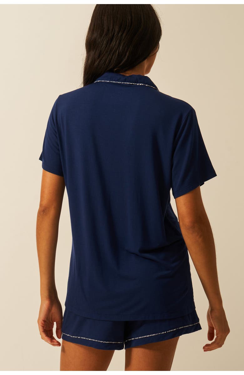 Stripe & Stare Short Pyjama Set, Alternate, color, Ocean