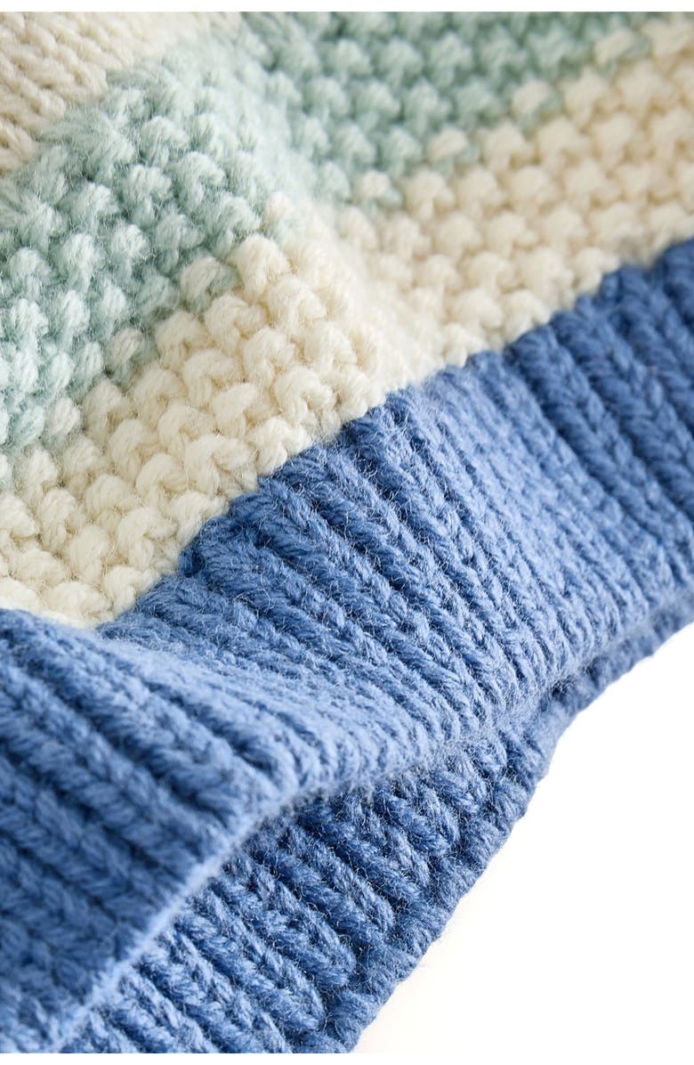 NEXT Kids' Marine Jacquard Cardigan, Alternate, color, Blue