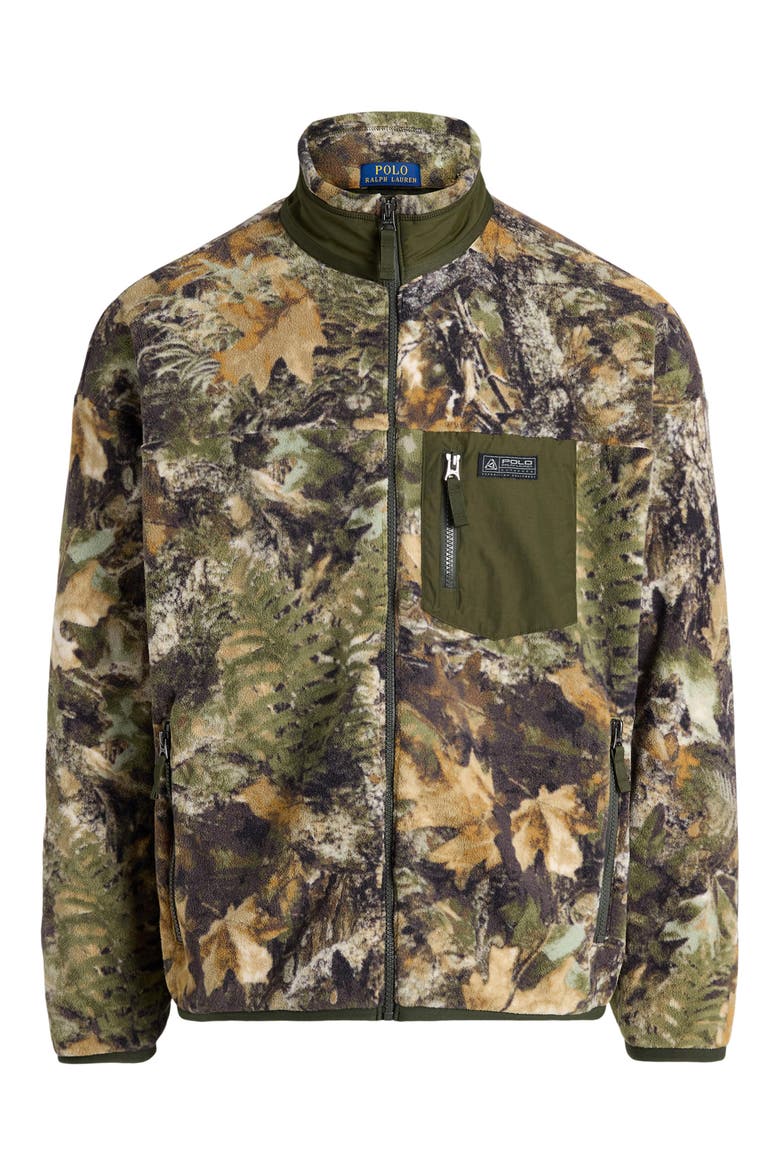 Camo Fleece Jacket, Main, color, MULTI