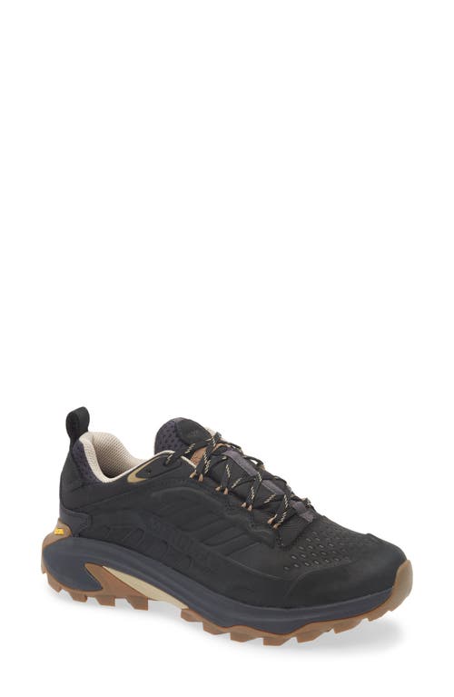Merrell Moab Speed 2 Low Top Hiking Shoe In Black