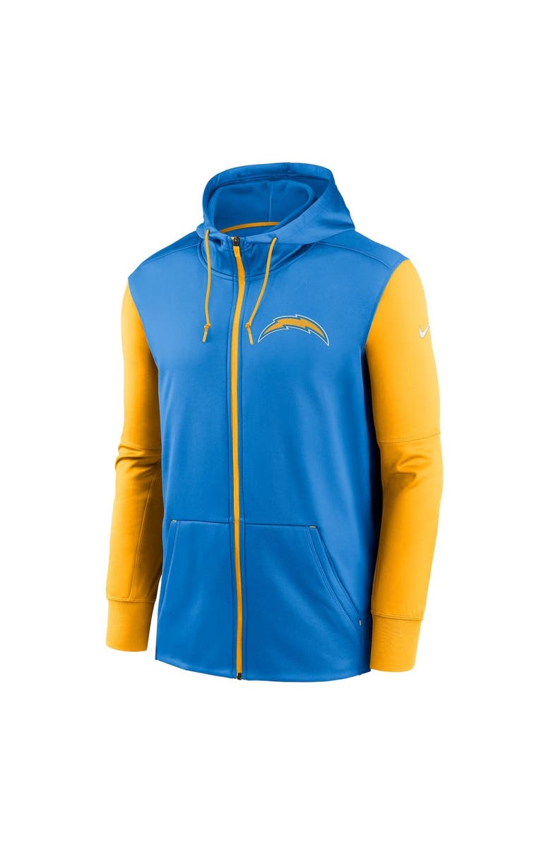 Nike Men's Nike  Powder Blue Los Angeles Chargers Performance Full-Zip Hoodie, Alternate, color, Powder Blue