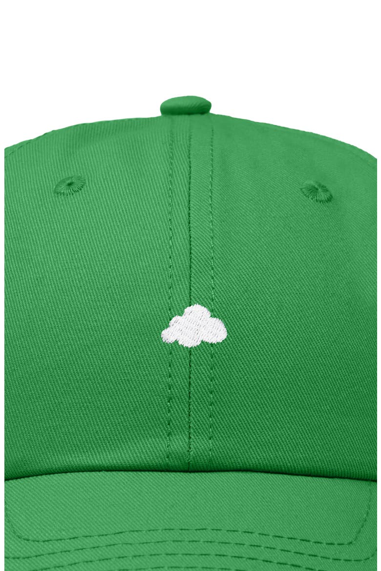Lil Cloud Dad Cap, Alternate, color, Kelly Green