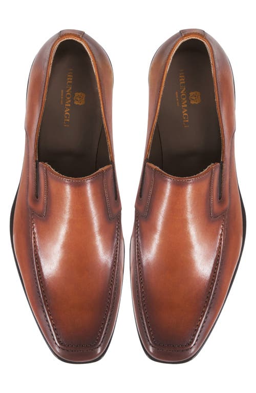 Bruno Magli Raging Square Toe Slip-on In Cognac