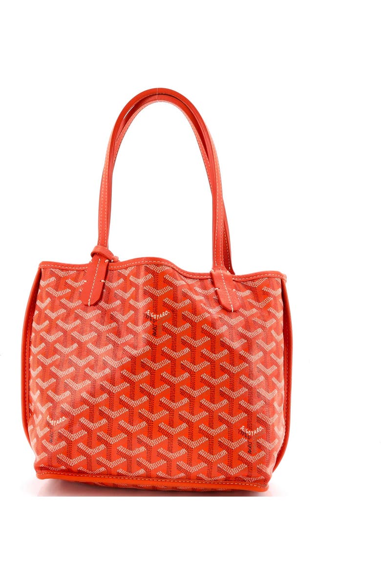 Pre-Owned Goyard Anjou Reversible Tote Coated Canvas Mini, Alternate, color, Orange