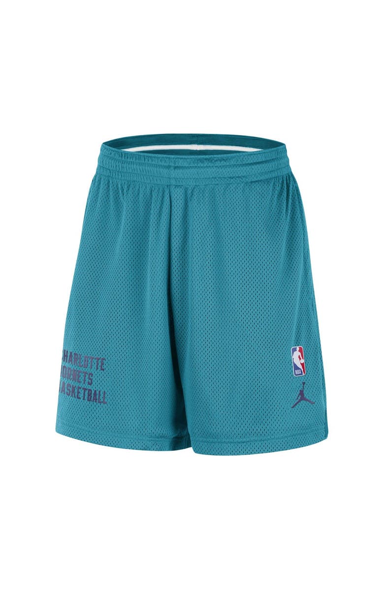Nike Unisex Nike Teal Charlotte Hornets Warm Up Performance Practice Shorts, Alternate, color, 