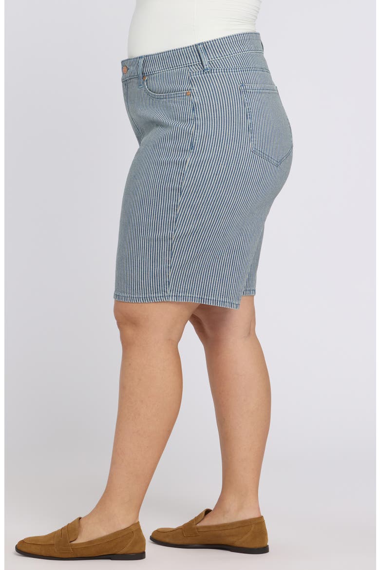 Lilly Straight Leg Denim Shorts, Alternate, color, MALAGA STRIPE