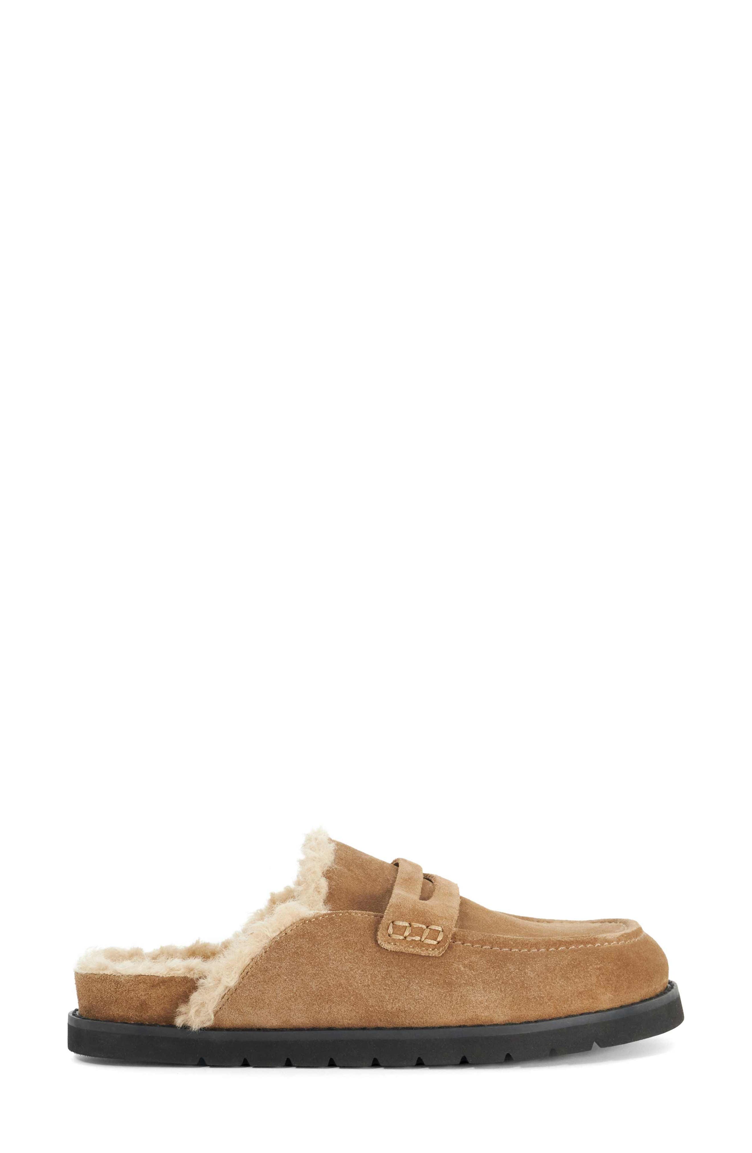 Goldy Faux Shearling Lined Mule, Alternate, color, HONEY