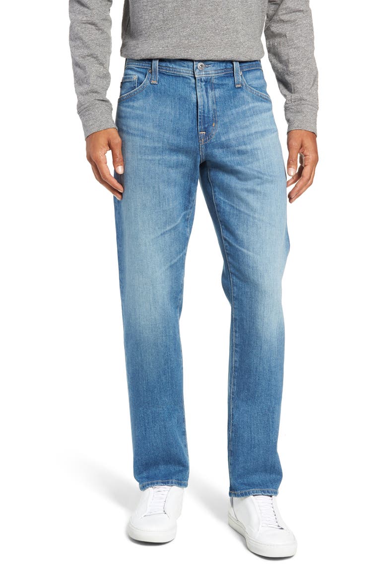 Graduate Slim Straight Leg Jeans, Main, color, BELLWEATHER